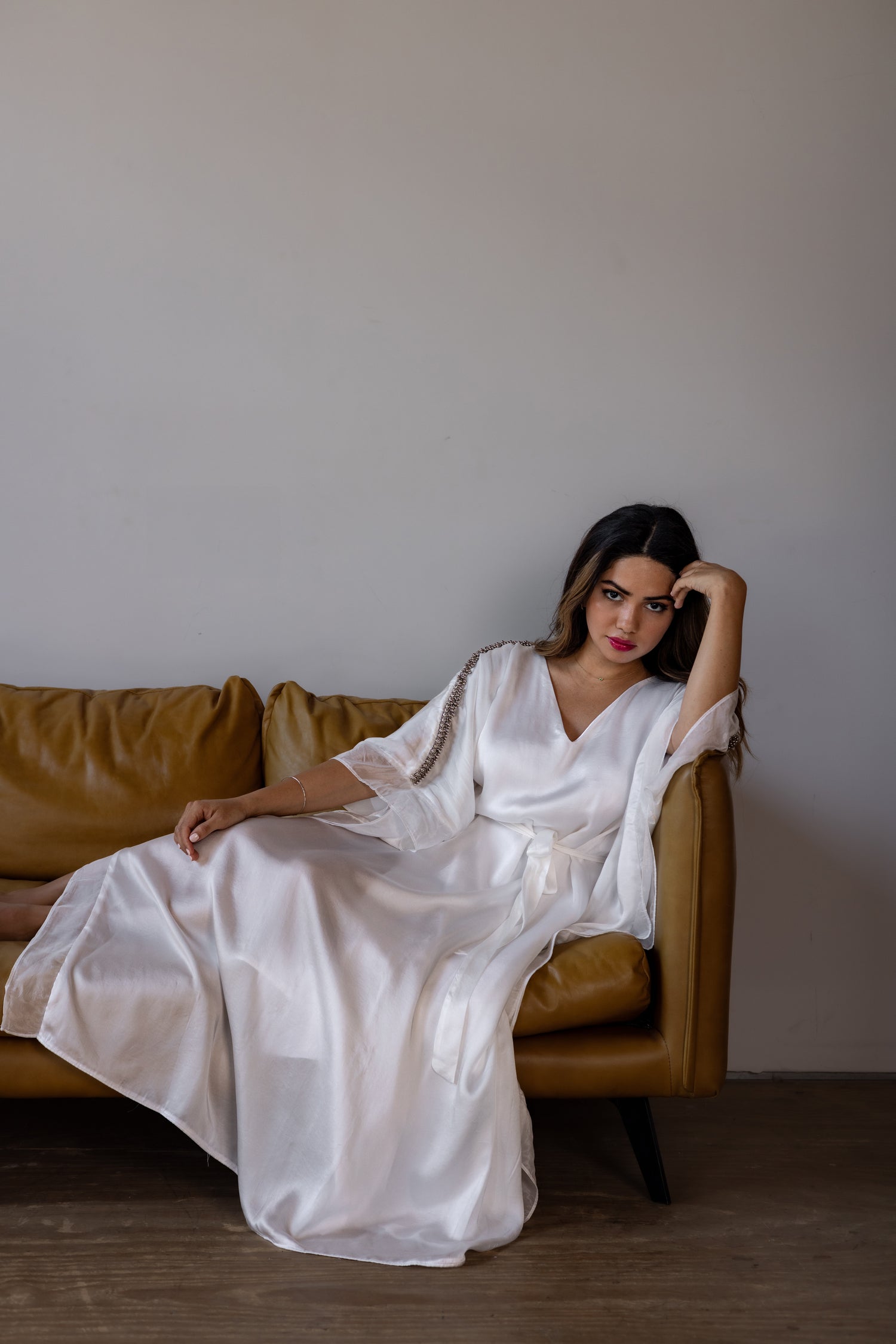 Tula Kaftan Dress in White (Designer luxury dress) Chaa Latte Tula Kaftan Dress in White (Designer luxury dress) Chaa Latte